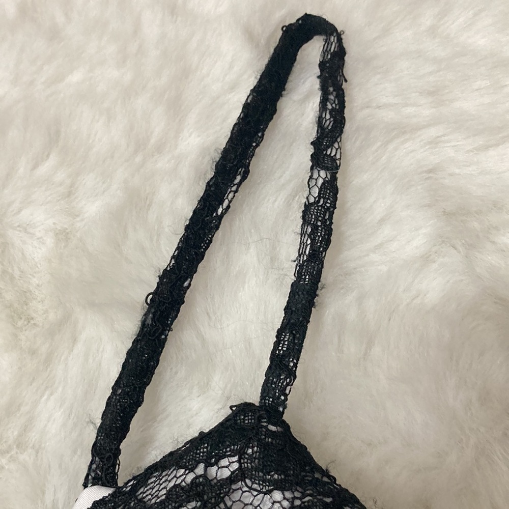 Da Vinci Woman’s Camisole black and white  lace Size 10 NWOT - Picture 5 of 9
